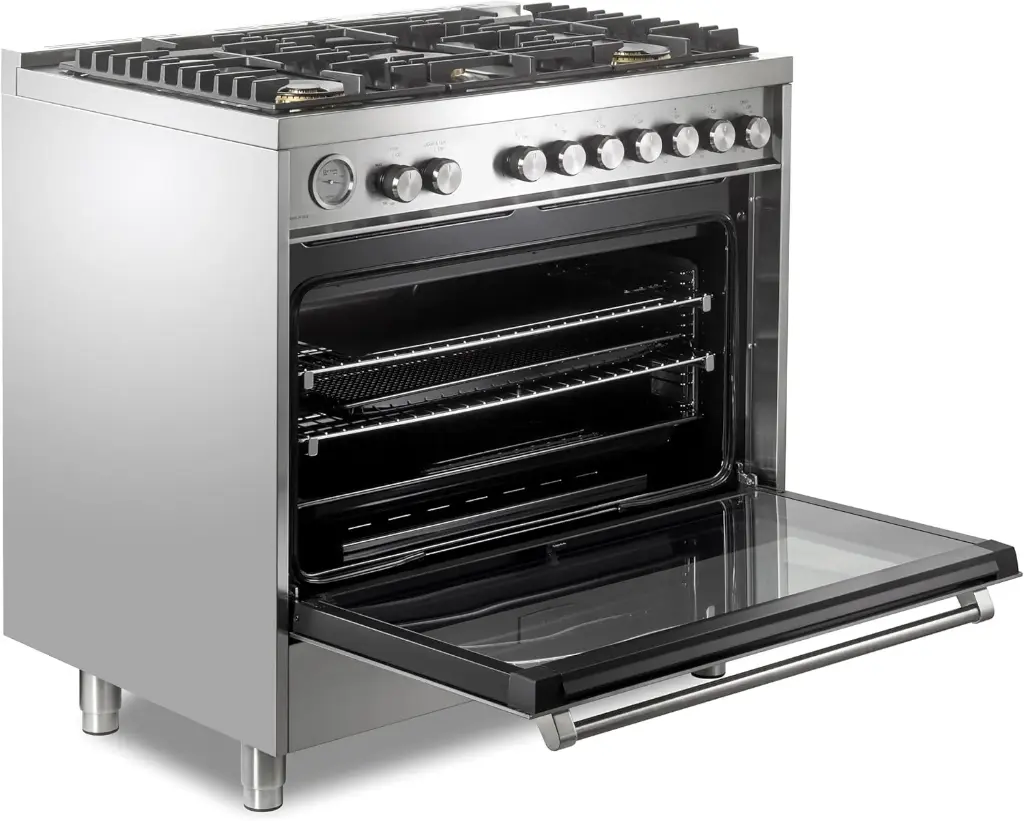 VUFSGG365SS left angle view with door opened