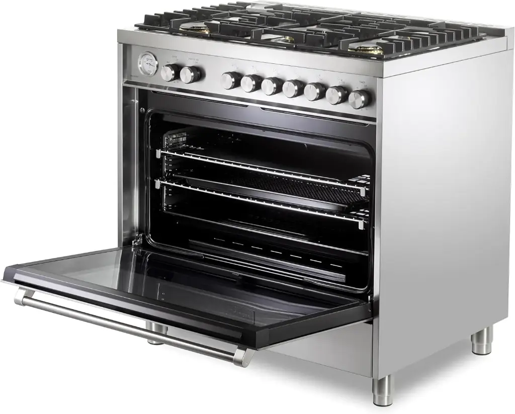 VUFSGG365SS right angle view door opened