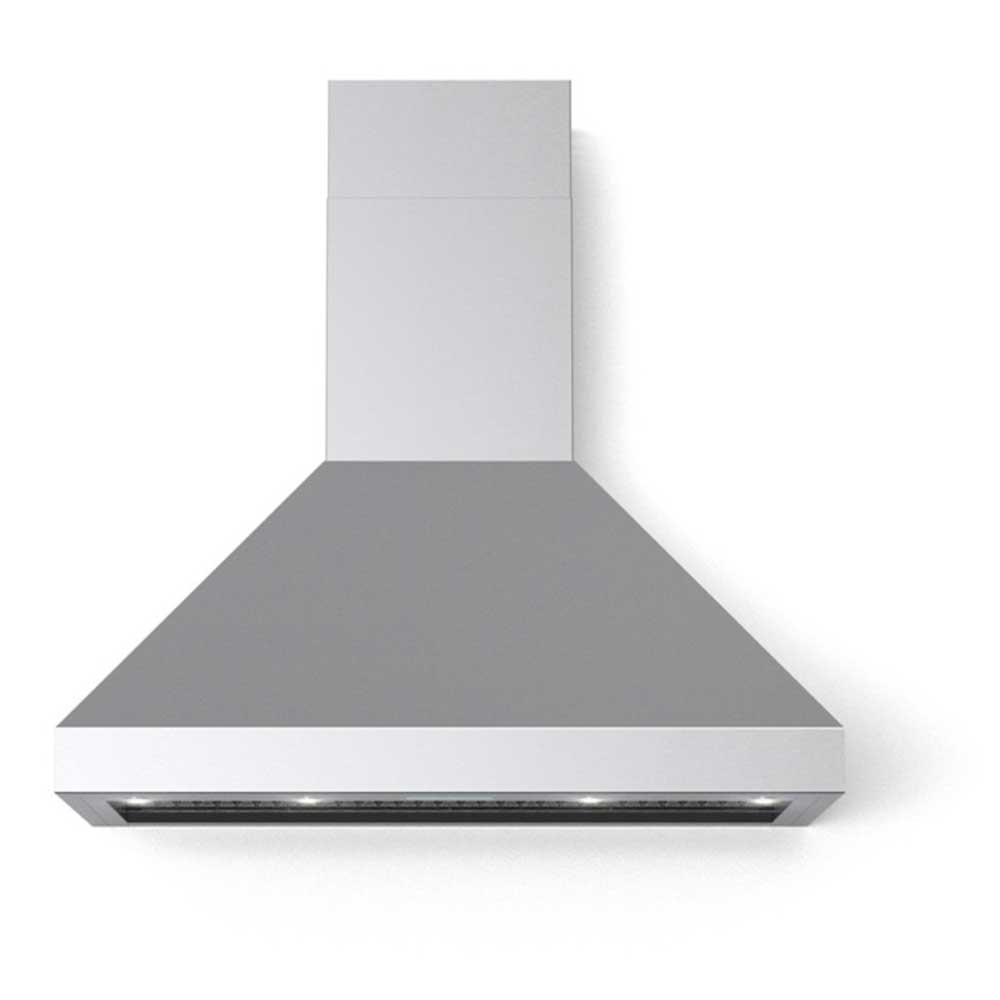 Verona VECHW36G 36 inch Designer Chimney Wall Hood with 600 CFM, Stainless Steel Baffle Filters, LED Lighting