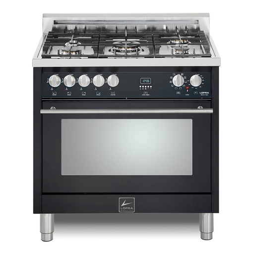 [MKSS36M0G500] Lofra MSS36M0G500 36 inch Maestro Series Freestanding Dual Fuel Range with 5 Sealed Brass Burners, 3 cu. ft. Oven Capacity and True European Convection