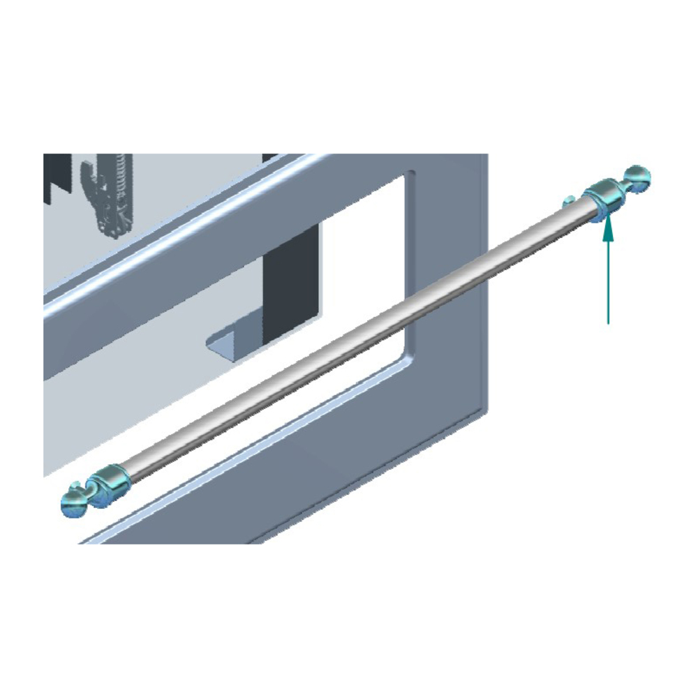 ILVE Parts EA4270003000008 Majestic/Nostalgie II Chrome Handle for UOV 80 E3 Ovens (A/116/27/08)