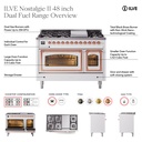 ILVE UP48F Nostalgie II 48 inch Dual Fuel Range