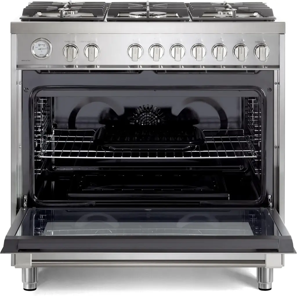 Verona VPRFSGG365SS-oven door opened