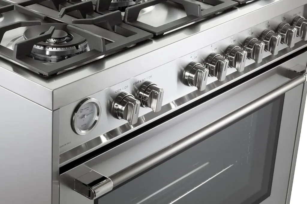 Verona VPRFSGG365SS-close up on the knobs