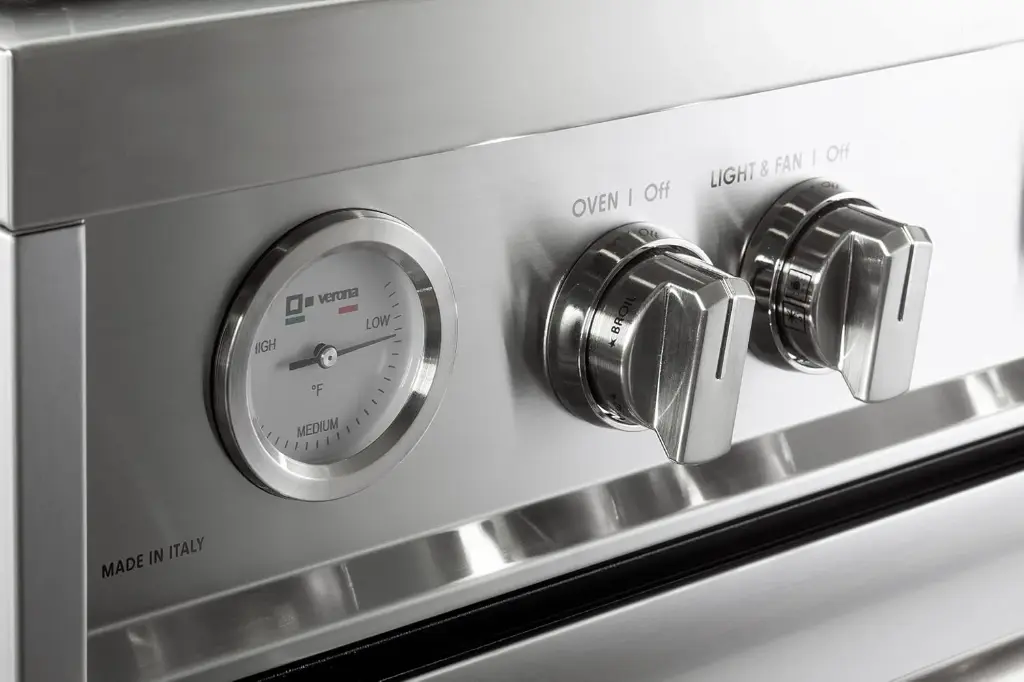 Verona VPRFSGG365SS-close up on thermostat