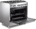 Verona VPRFSGG365SS-left angle door opened