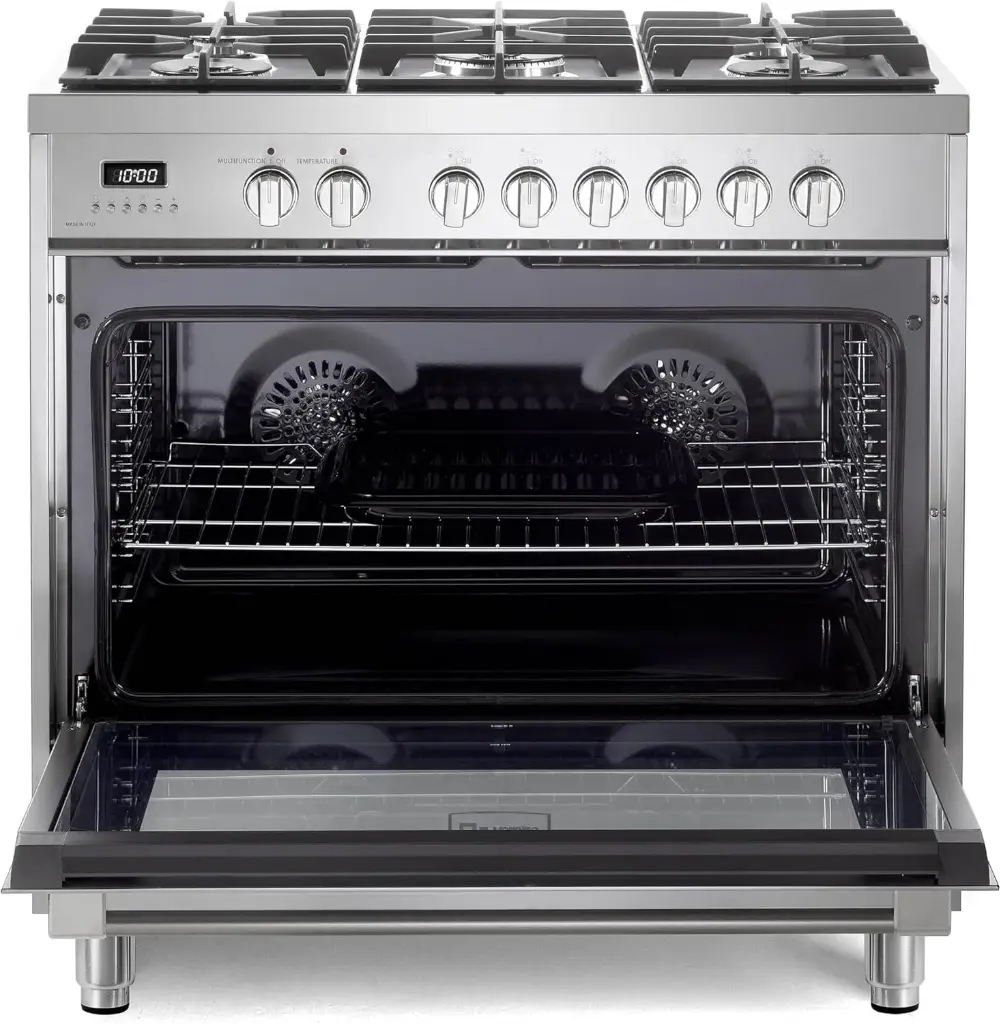 Verona VPRFSGE365SS oven door opened