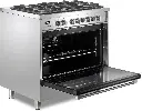 Verona VPRFSGE365SS left angle with door opened