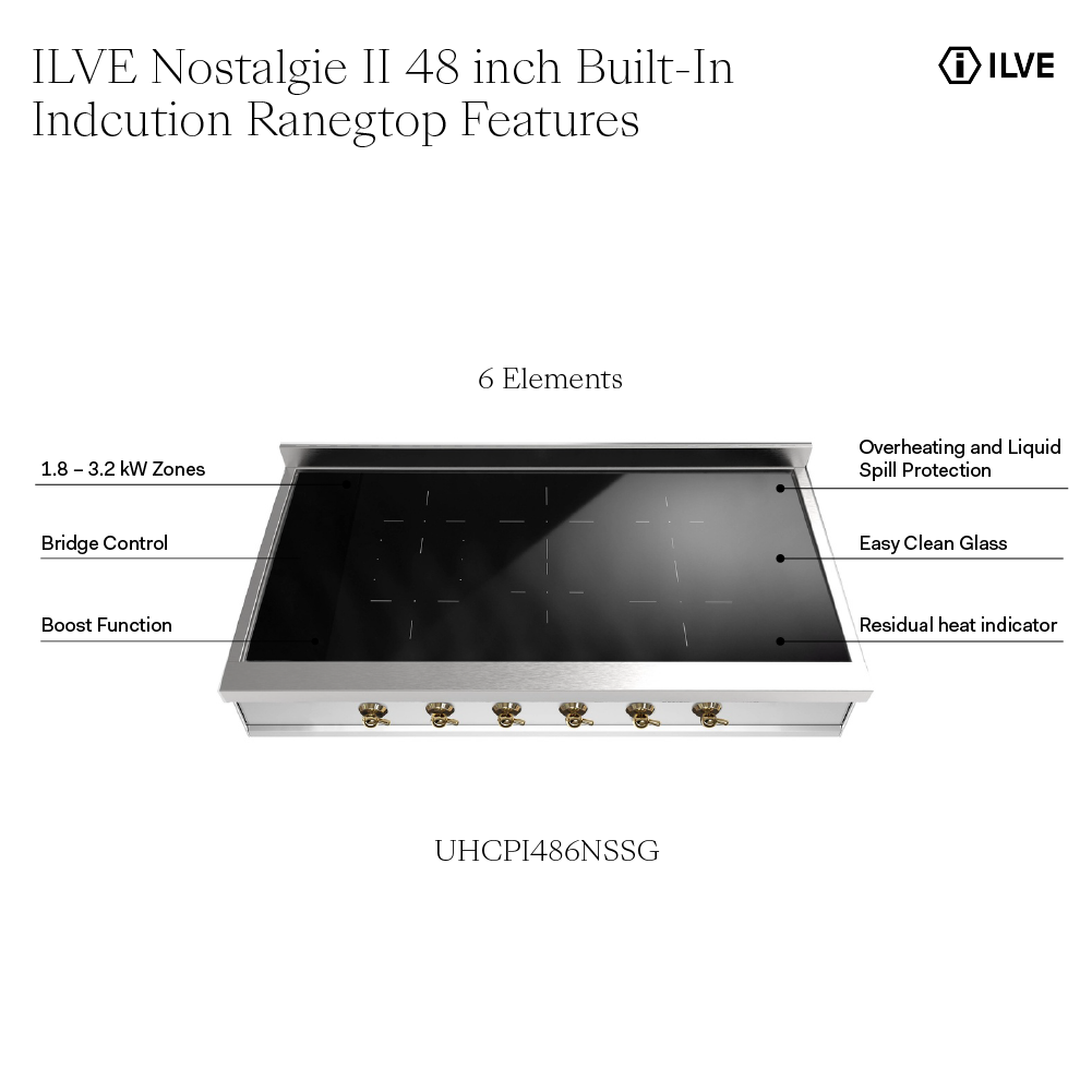 ILVE UHCPI486NSSG infographic