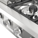 ILVE UHCP36FSS close up on knobs