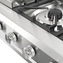 ILVE UHCP48FSS close up on knobs