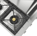 ILVE UHCP48FSS close up on dual burner