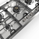 ILVE UHCPMT125SS close up on dual burner