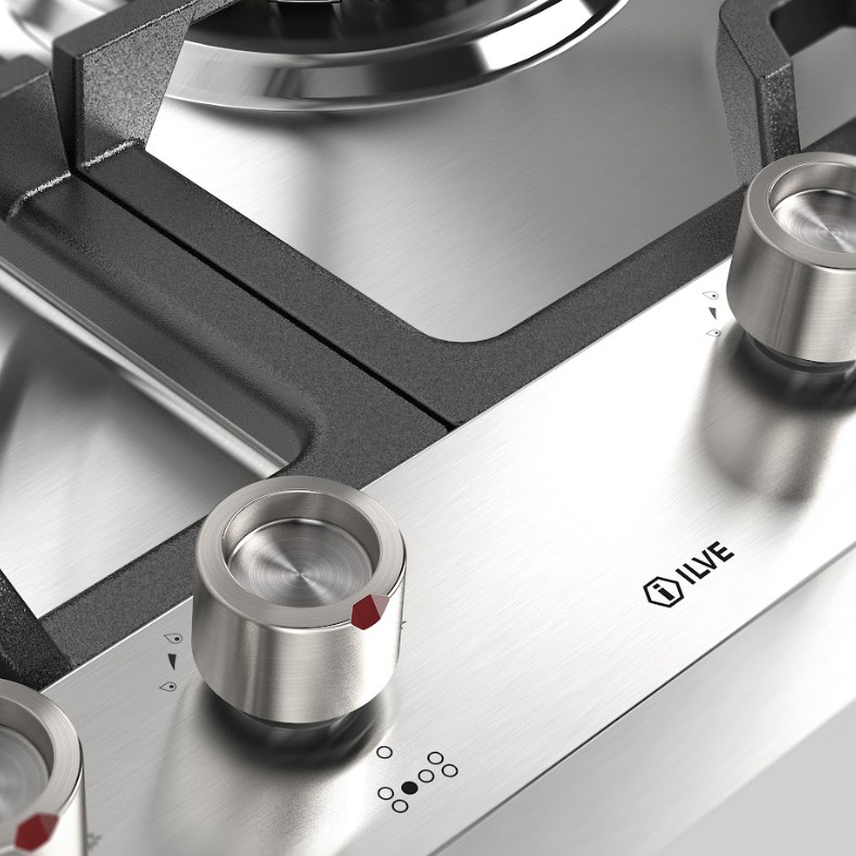 ILVE UHCPMT125SS close up on knobs