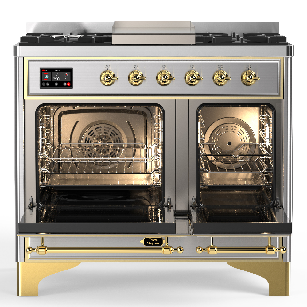 ILVE-UMD40FQNR3SSG-Double Oven Open View