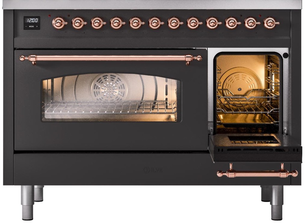 ILVE UP488NMPMGP side oven door opened