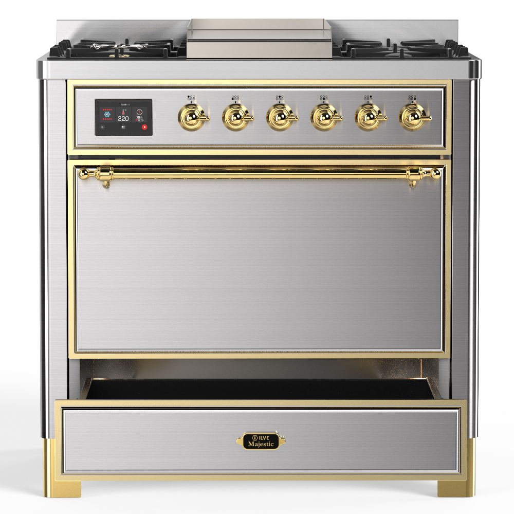 ILVE-UM36FQNR3SSG-Drawer Open View