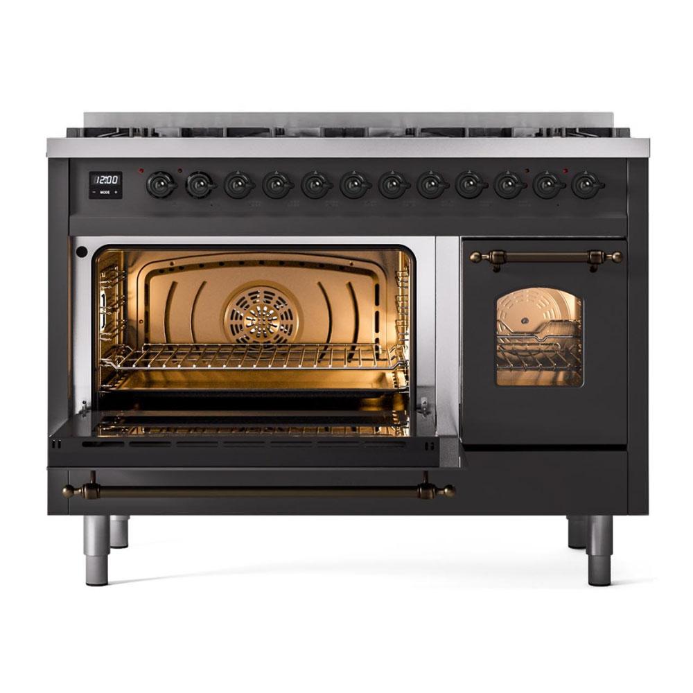ILVE UP488NMPMGB main oven door opened