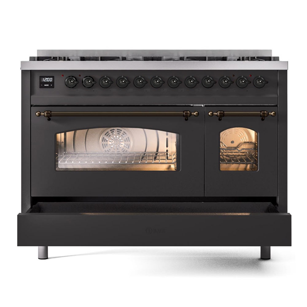 ILVE UP488NMPMGB drawer opened