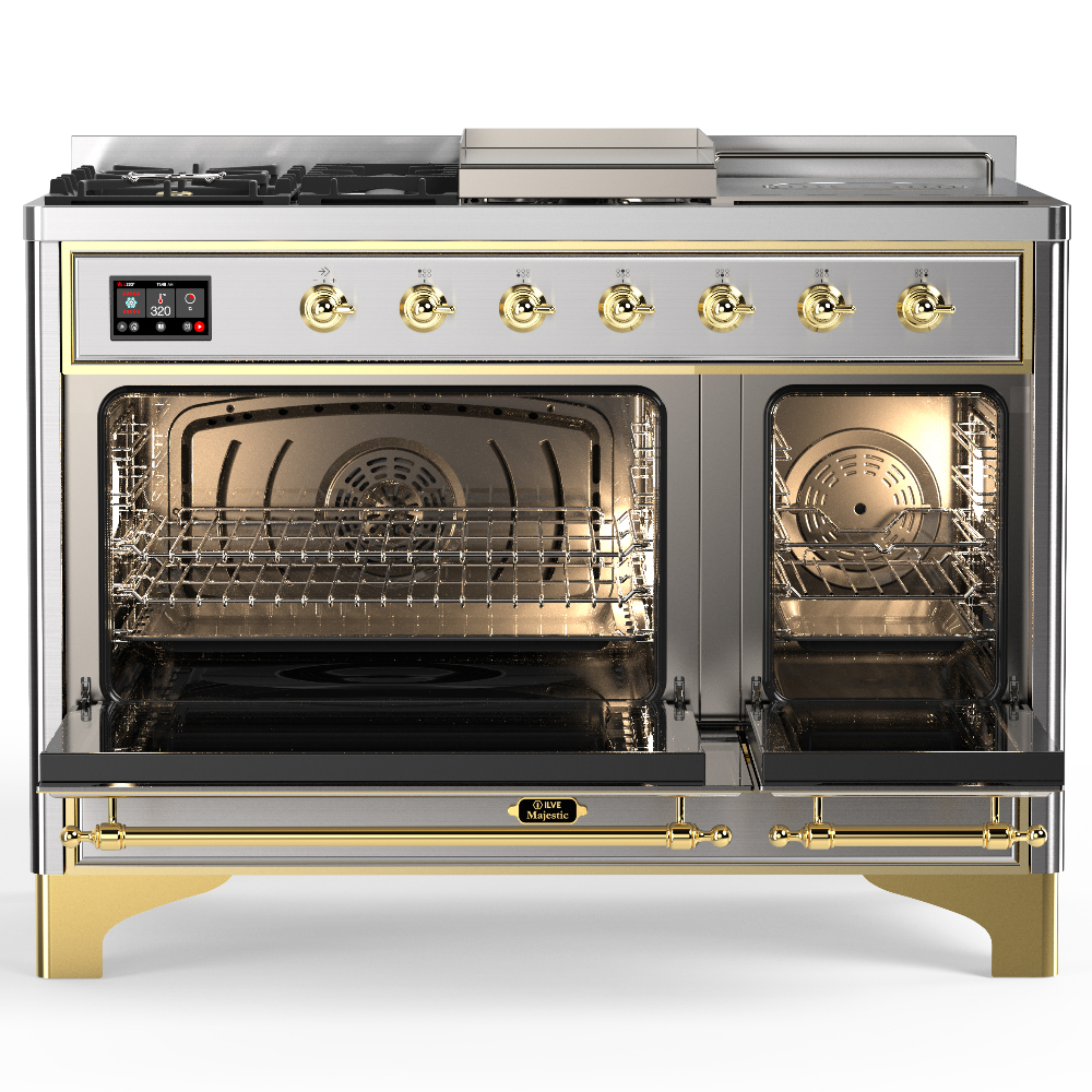 ILVE-UM48FSQNR3SSG-Double Oven Open View