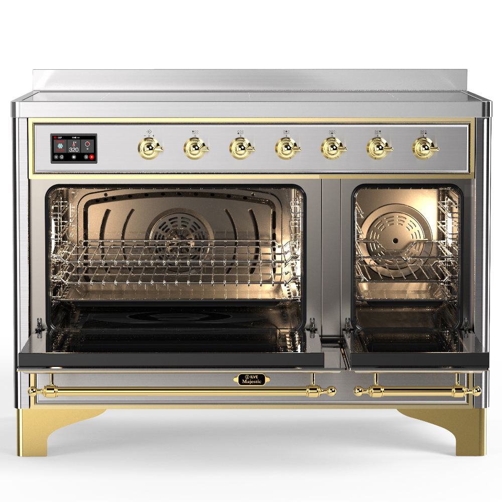 ILVE-UMIB48QNR3SSG-Double Oven Open View