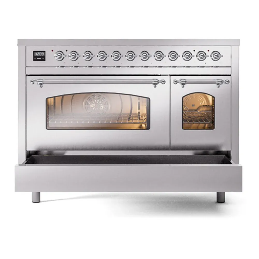 ILVE UP488NMPSSCLP drawer opened