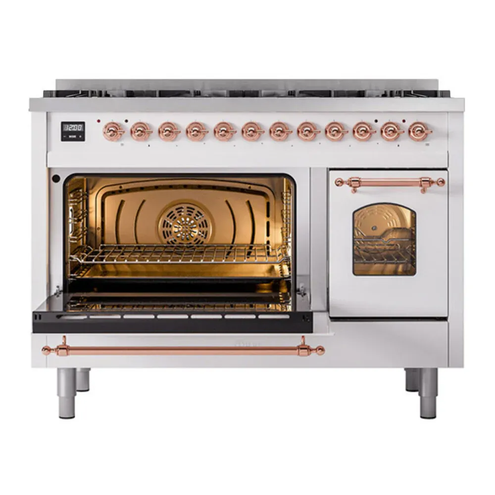 ILVE UP488NMPWHPLP main oven door opened
