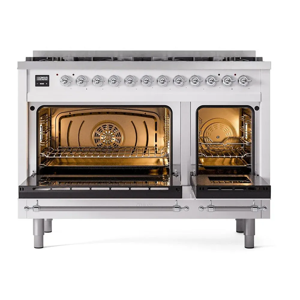 ILVE UP488NMPWHCLP oven doors opened