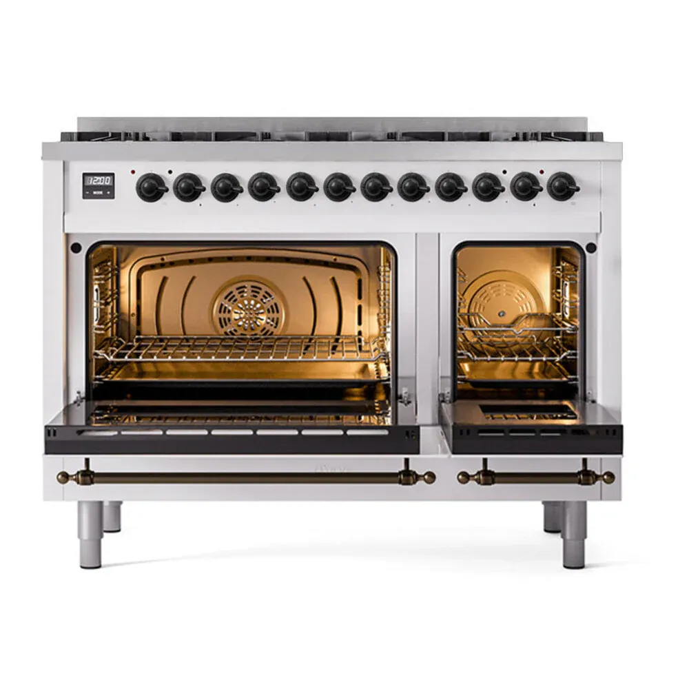 ILVE UP488NMPWHB oven doors opened