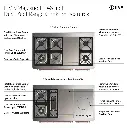 ILVE UM48F Majestic III 48 inch Dual Fuel Range with 8 Burners and Griddle, Dual Function Burner up to 25,000 BTU