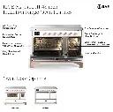 ILVE UMIB48N Majestic III 48 inch Induction Range with 6 Elements, 5.02 cu. ft. Total Oven Capacity
