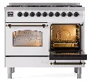 ILVE UPD406NMPWHBLP aux oven opened
