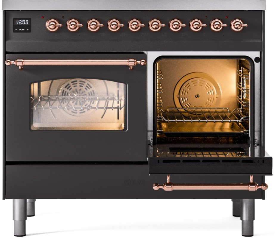 ILVE UPD406NMPMGP aux oven door opened