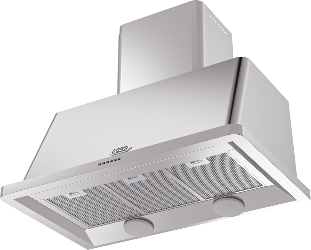 ILVE UAM100SS Majestic 40" Range Hood, bottom angled view