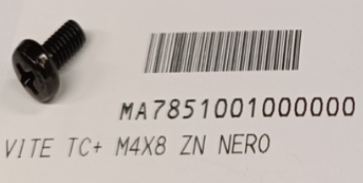 [MA7851001000000] ILVE Parts MA7851001000000 Screw Tc+ M4X8 Zn Black
