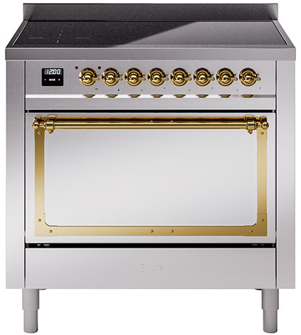 ILVE UNI366NMP Nostalgie II Noblesse 36 inch Induction Range with 5 Elements, 3.5 cu. ft. Oven Capacity