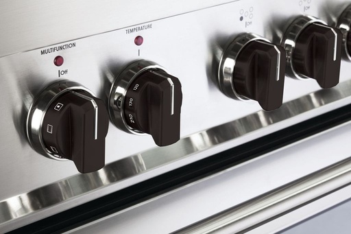 [VEKNDIESBLK] Verona VEKNDIES Color Knob Set for Prima Designer Single Oven Induction Range (Black)