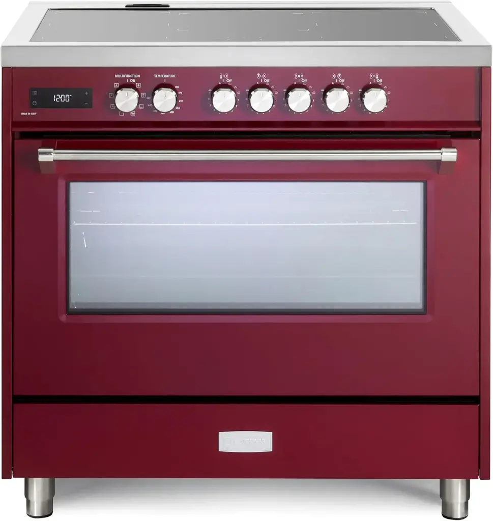 Verona VUFSIE365 36 inch Ultima Collection Freestanding Induction Range with 5 Elements, 5 cu. ft. Oven Capacity