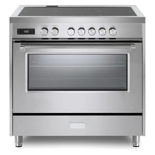 [VUFSIE365SS] Verona VUFSIE365 36 inch Ultima Collection Freestanding Induction Range with 5 Elements, 5 cu. ft. Oven Capacity (Stainless Steel)