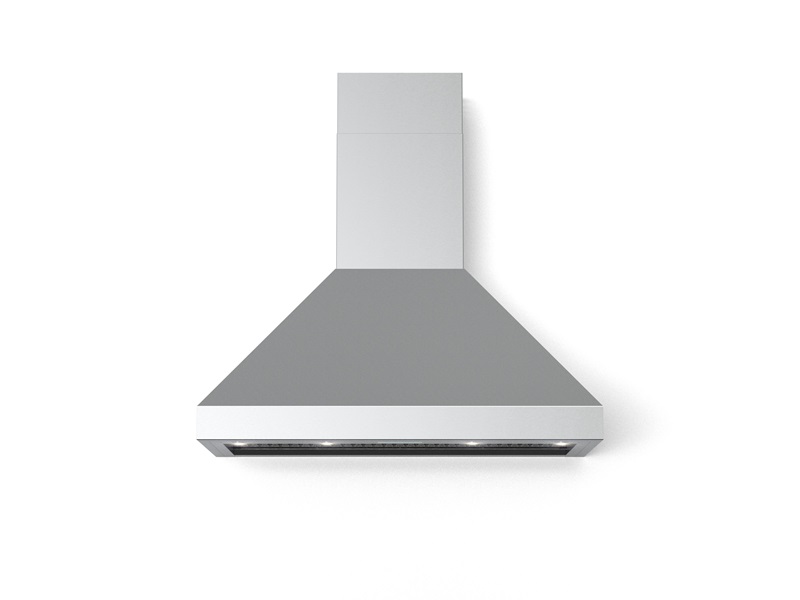 Verona VECHW48GSS 48 inch Designer Chimney Wall Hood with 1200 CFM, Stainless Steel Baffle Filters and LED Lighting in Stainless Steel