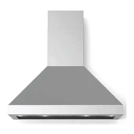 [VECHW48GSS] Verona VECHW48GSS 48 inch Designer Chimney Wall Hood with 1200 CFM, Stainless Steel Baffle Filters, LED Lighting in Stainless Steel