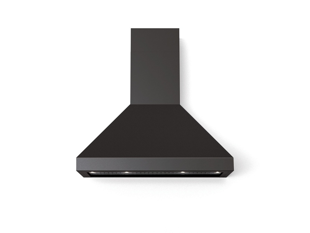 Verona VECHW36G 36 inch Designer Chimney Wall Hood with 600 CFM, Stainless Steel Baffle Filters and LED Lighting