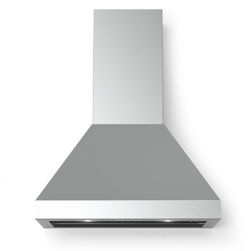 Verona VECHW30GSS 30 inch Designer Chimney Wall Hood with 600 CFM, Stainless Steel Baffle Filters and LED Lighting in Stainless Steel