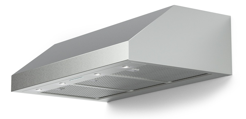 Verona VELP3610GSS 36 inch Designer Low Profile Under Cabinet Range Hood with 600 CFM, Stainless Steel Baffle Filters, LED Lighting in Stainless Steel