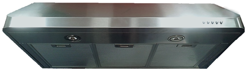 Verona VEHOOD3610 36 inch Low Profile Under Cabinet Range Hood with 600 CFM, Aluminum Mesh Filters and LED Lighting in Stainless Steel