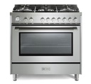 Verona VPRFSGG365SS 36 inch Prima Series Freestanding Gas Range with 5 Sealed Burners, 5 cu. ft. Oven Capacity, Temperature Gauge in Stainless Steel