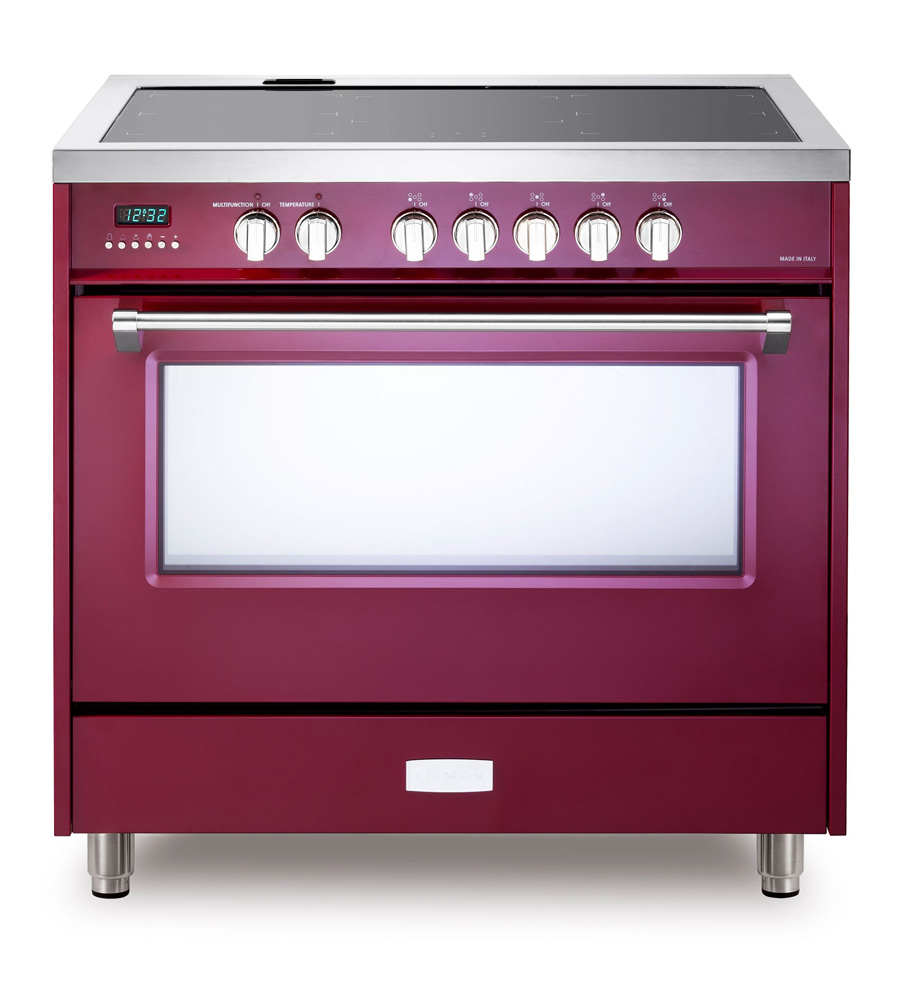 Verona VDFSIE365 36 inch Designer Series Freestanding Induction Range with 5 Elements, 5 cu. ft. Oven Capacity and European Convection