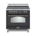 Lofra 00I5 36 inch Dolcevita Series Freestanding Induction Range with 5 Elements, 3 cu. ft. Oven Capacity and True European Convection