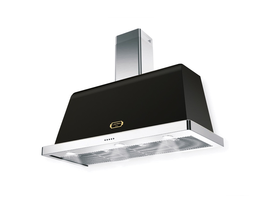 Lofra AR 48 inch Dolcevita Series Chimney Wall Hood with 471 CFM, LED Lighting, Dishwasher Safe Anti Grease Metal Filters