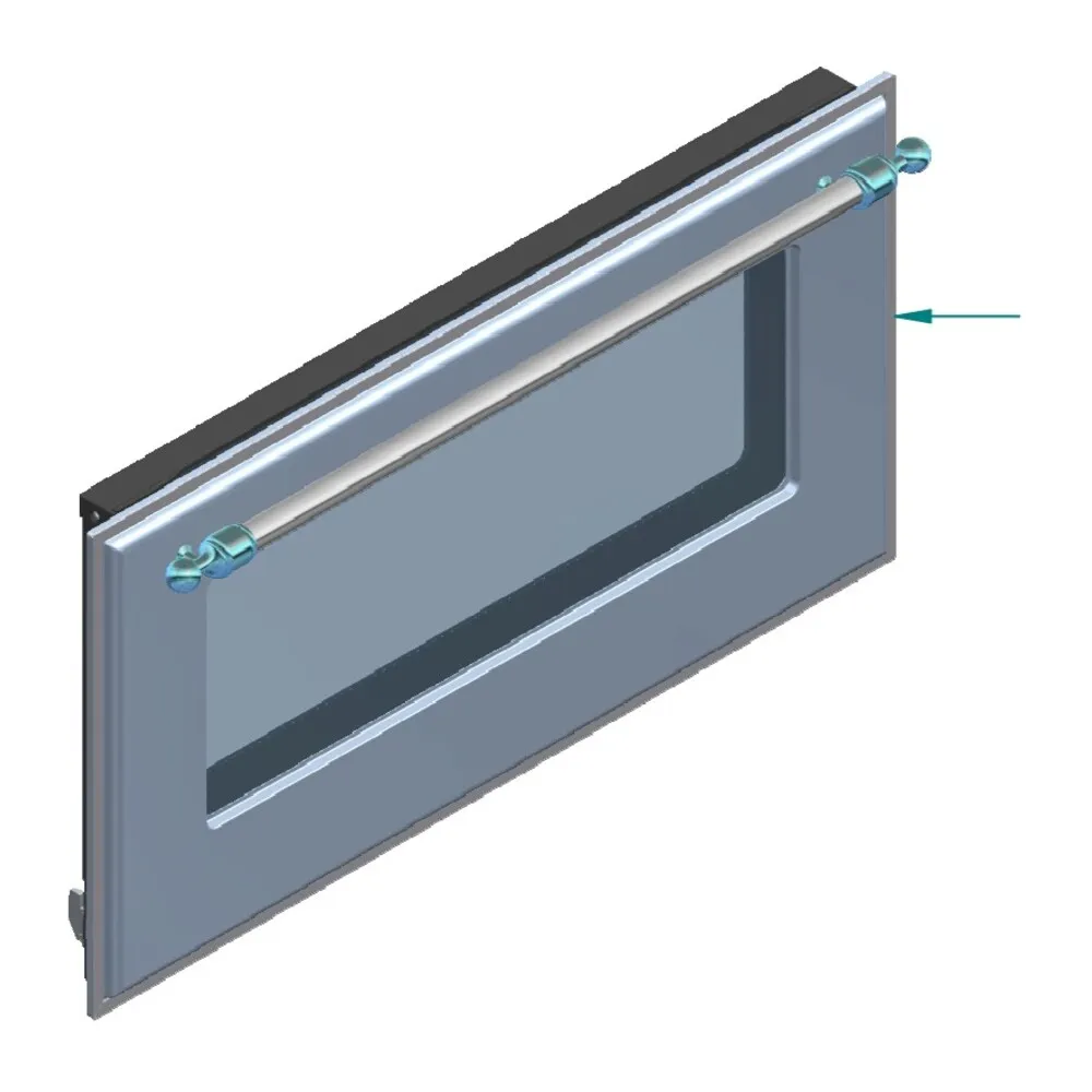 [EG9624053703118] ILVE Parts EG9624053703118 COMPLETE DOOR / BLUE GR-BURNT
